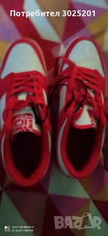 Нови! Дамски Спортни Маратонки Червено с бяло номер 38, снимка 5 - Маратонки - 43527295