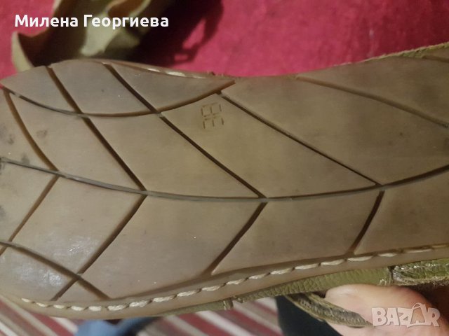Зелени обувки, ест.кожа, н.38, снимка 3 - Дамски ежедневни обувки - 38686633