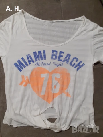 Бяла тениска  Miami Beach