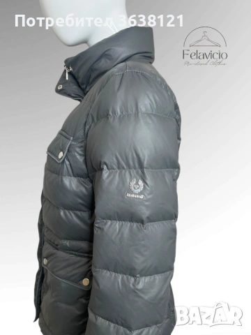 Дамско тъмно сиво пухено яке Belstaff , снимка 5 - Якета - 53075980