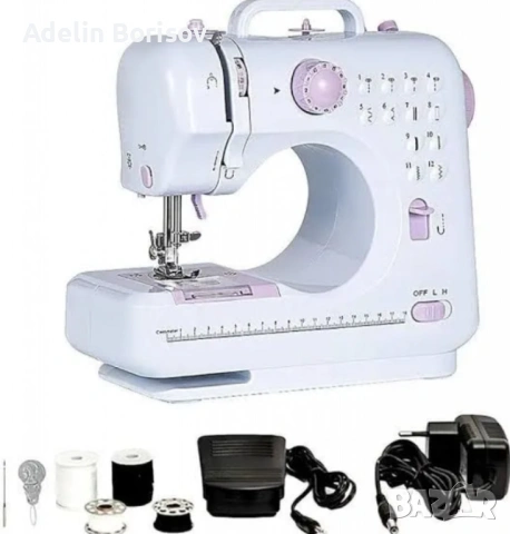 Мини шевна машина с 12 различни вида шевове SM-505A, снимка 3 - Други - 53451229