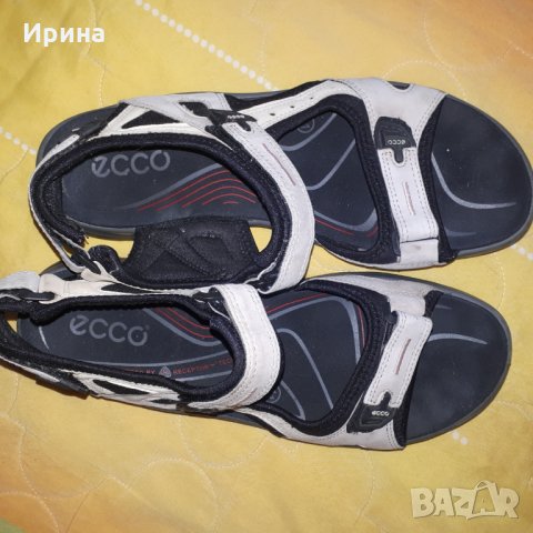Естествена кожа ECCO 40-41 номер , снимка 3 - Сандали - 32972196