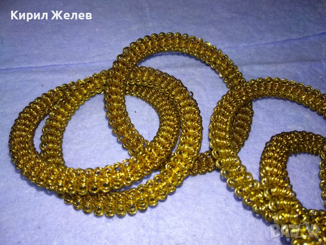 КРАСИВИ ДЕКОРАТИВНИ ЗЛАТИСТИ МЕТАЛНИ ГРИВНИЧКИ 26516, снимка 14 - Декорация за дома - 43589751