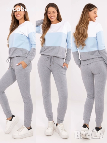 Ежедневен дамски комплект анцуг от памук Sandra, 5цвята , снимка 7 - Комплекти - 51699108