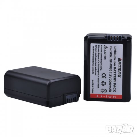 Батерия за Sony Alpha, NP-FW50, NP FW50, NPFW50, Sony Alpha 7 SLT R Alpha A5000, A6000 NEX 3 NEX-5 , снимка 2 - Батерии, зарядни - 29286774