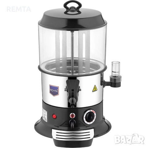 Диспенсър за топли напитки и шоколад (5 литра) с Бъркалка+Бенмари