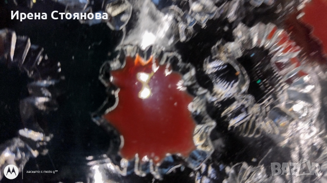 Кристален поднос за торта с дръжки, снимка 4 - Чинии - 44873021