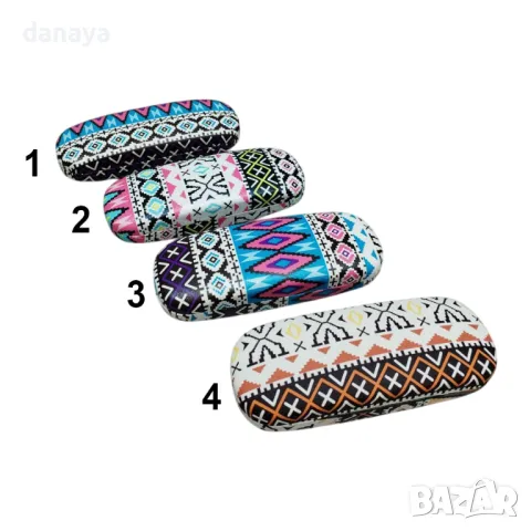 5602 Твърд калъф за очила с народни мотиви, снимка 6 - Слънчеви и диоптрични очила - 48632518