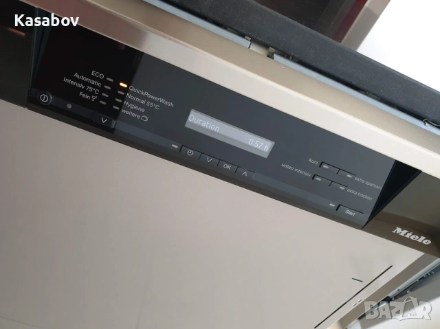 LED - Wi-Fi - Чернo Miele Auto Open Съдомиялна - Частично Вграждане