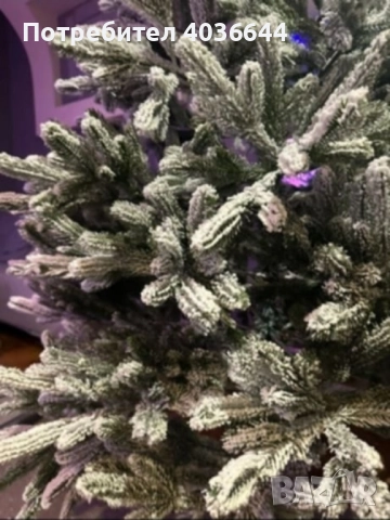 Изкуствена елха K r i n g Melbourne, Цялата заснежена с метална стойка., снимка 5 - Декорация за дома - 52407393