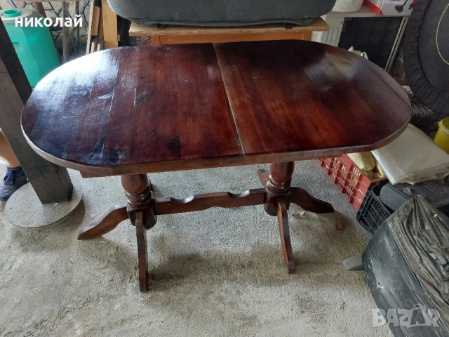 кухненска маса от масив венге