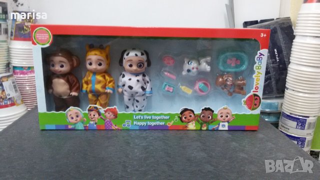 Комплект кукли Кокомелън с домашни любимци и аксесоари в кутия - 12720, снимка 3 - Фигурки - 39087507