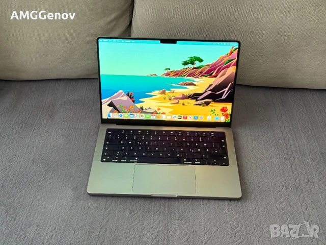 Като Нов  Macbook Pro 14’ M1 MAX/32GB Ram/1TB SSD, снимка 2 - Лаптопи за работа - 53455668