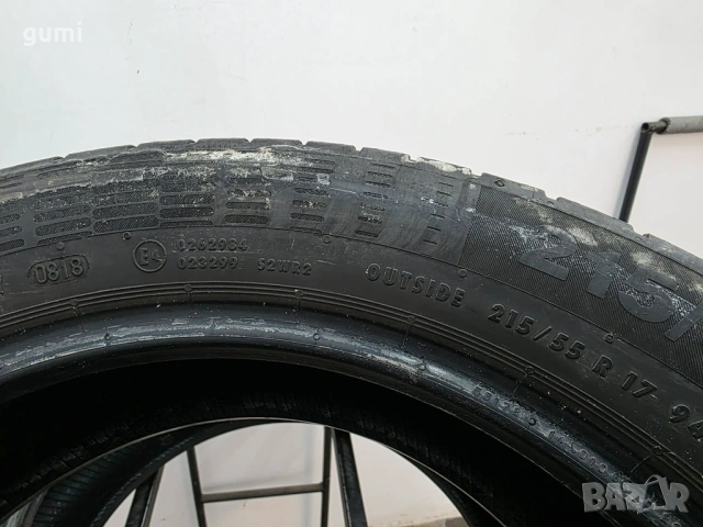 2бр летни гуми 215/55/17 CONTINENTAL L04708 , снимка 4 - Гуми и джанти - 53174604