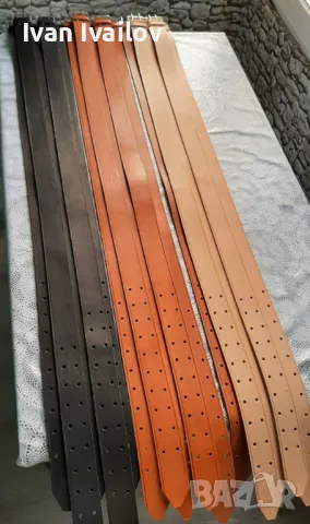 Ест. Кожа Мъжки колани , снимка 2 - Колани - 48511594