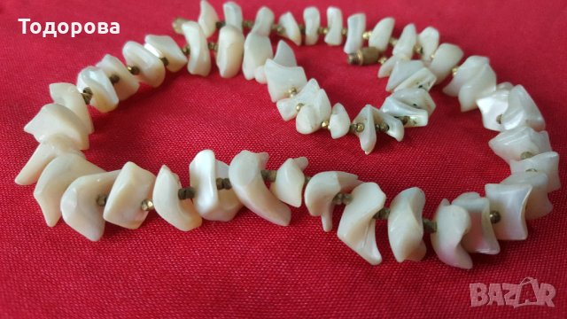 Старинна седефена огърлица, снимка 4 - Антикварни и старинни предмети - 26940682