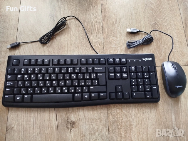 Logitech MK120 Комплект Клавиатура и Мишка, снимка 3 - Клавиатури и мишки - 53393682