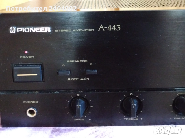 Усилвател Pioneer A-443, снимка 2 - Ресийвъри, усилватели, смесителни пултове - 52265474