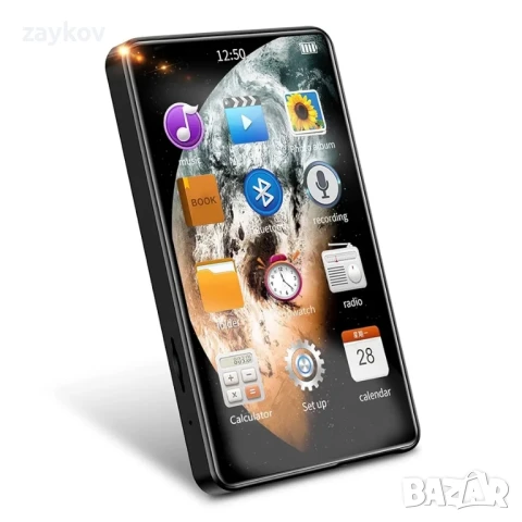 X20 MP3 плейър с Bluetooth, 4.0 HD музикален плейър с пълен сензорен екран