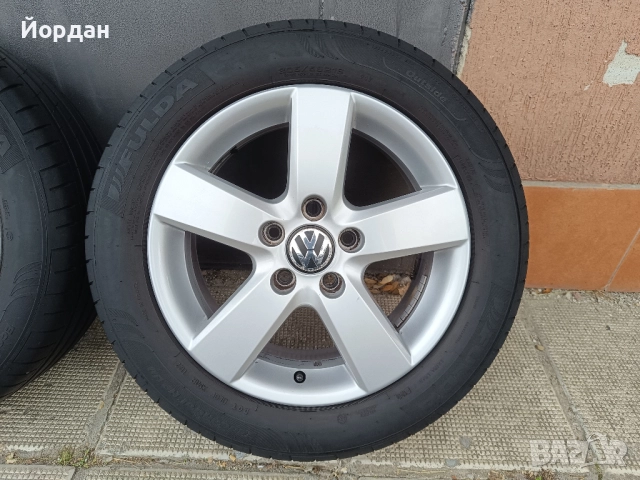 ОРИГИНАЛНИ джанти 16 цола 5x112 57,1 с гуми 205 55 VW GOLF TOURAN / ФОЛКСВАГЕН ГОЛФ ТУРАН, снимка 10 - Гуми и джанти - 52042937