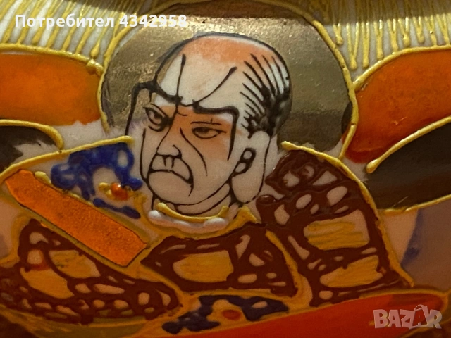 Винтидж японска кадилница / арома съд Kutani стил – Made in Japan, 50–70 г.  , снимка 3 - Антикварни и старинни предмети - 53392854