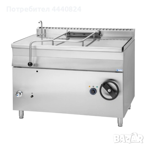 Професионален газов тиган с накланящ механизъм