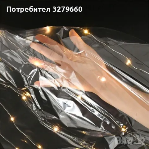 СВЕТЕЩ LED ЦЕЛОФАН ЗА ОПАКОВАНЕ НА ПОДАРЪЦИ И БУКЕТИ , снимка 3 - Други - 48987275