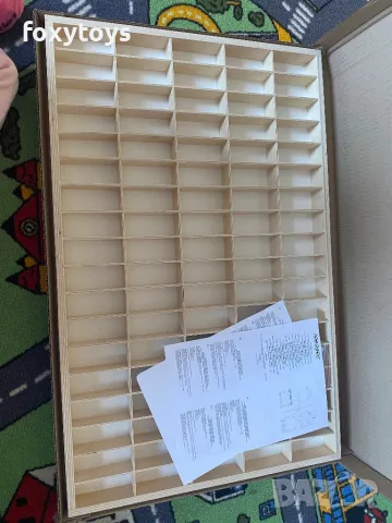 Дървен рафт за съхранение на колички - 90 отделения, 21997, снимка 6 - Други - 46513086