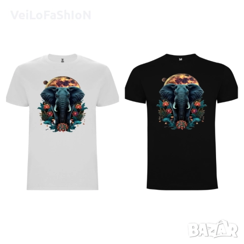 Нова детска тениска със Слон - Пълнолуние, два цвята