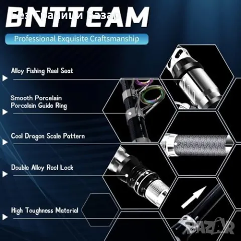 Нова Ултралека телескопична въдица 2.1 м 99% въглеродни влакна за риболов, снимка 6 - Въдици - 47382487