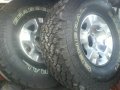 4 броя гуми General Graber AT2 33x12,50R15 LT с алуминиеви джанти 15".