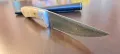 нож ръчна изработка дамаска стомана и камилска кост кания, снимка 8