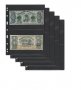 VARIO 2 S - черни листа за четири банкноти на лист–195х128, снимка 1 - Нумизматика и бонистика - 35299244