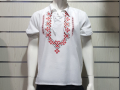 Нова мъжка риза с връзки, яка и трансферен печат Шевица, Етно мотив, България, снимка 7