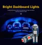 Нова Супер ярка T5 Led крушка 3SMD 3030 светлина Лампа за арматурното табло на кола индикатор, снимка 17