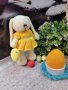 Великденски подаръци. Плетена играчка Заек-БЕБИ + яйце на стойка., снимка 2