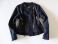 OUI Jacket Suit Made in Italy Дамско Яке Сако в Байкър Стил Размер S Ново, снимка 4