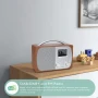 LEMEGA DR5 Преносимо DAB/DAB+ цифрово радио, Bluetooth високоговорител с FM радио, снимка 3