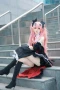 Дълга розова перука с две опашки Krul Tepes Anime Owari No Seraph, снимка 3