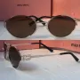 Miu 2024 дамски слънчеви очила елипса овални кръгли 4 цвята, снимка 2