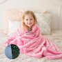 СВЕТЕЩО В ТЪМНОТО ОДЕЯЛО MAGIC BLANKET розово и сиво, снимка 6