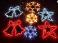 LED Червена Звезда Промо 10бр + 1 подарък Украса Коледа, къщи, общини, заведения, снимка 2