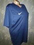 Nike Dri Fit- XL- Мъжка оригинална тениска с къс ръкав в тъмносиньо , снимка 1 - Тениски - 40502471