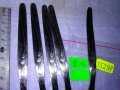 ПЕТ ОРНАМЕНТИРАНИ Стари INOX ДЕСЕРТНИ ВИЛИЦИ от БЛАГОРОДНА НЕРЪЖДАЕМА СТОМАНА ИНОКС МАРКИРАНИ 35298, снимка 11