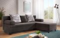 Разтегателен диван , графит, сив, снимка 1 - Дивани и мека мебел - 39556506