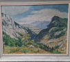 Стар Алпийски пейзаж на худ. Eugen Nell от 1951 г., снимка 5