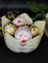 Много красива купичка/ бонбониера/Ръчна изработка и млечни преливащи цветове., снимка 2