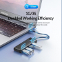 USB Хъб USB3.0 Разклонител Orico PAPW4A-U3-015-BK SS000524 , 4 изхода черен, снимка 4