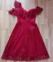 Официална рокля бордо, снимка 8