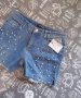 Къси дънкови панталонки S/M, снимка 1 - Къси панталони и бермуди - 37116107